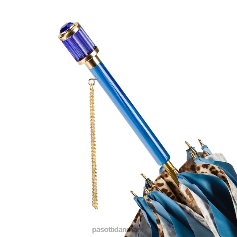 unisex PASOTTI 189 56084-4 s11 - blå animalier paraply, dobbelt klud 824L2410