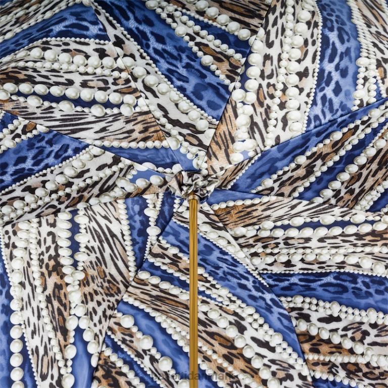 unisex PASOTTI 189 5a003-33 u14 - fantastisk paraply med perler og gepard print 824L2425