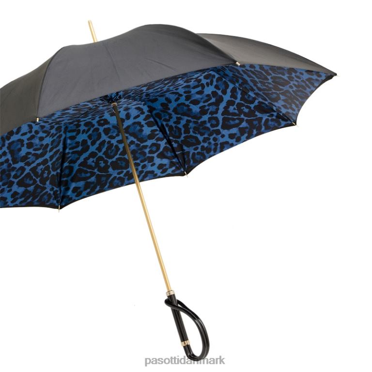 unisex PASOTTI 189 5a488-93 a - dyreprint paraply i blå 824L2405