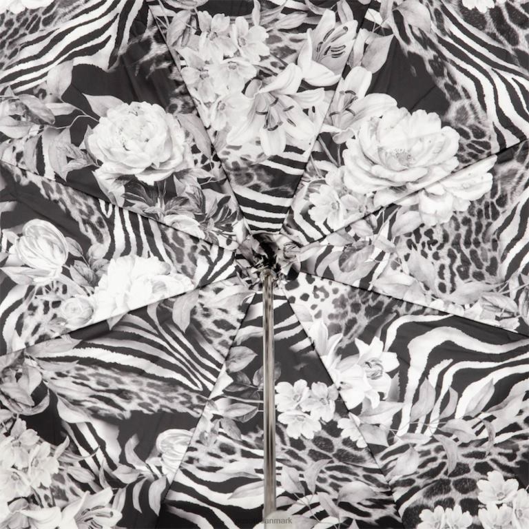 unisex PASOTTI 189n 9c458-9 p34 - paraply animalier med sølvroser 824L2422