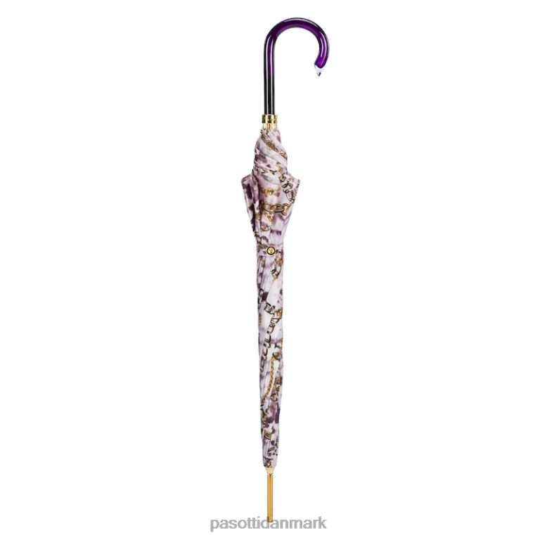 unisex PASOTTI 20 58002-7 g15 - lilla nuance paraply med kæder print 824L2414