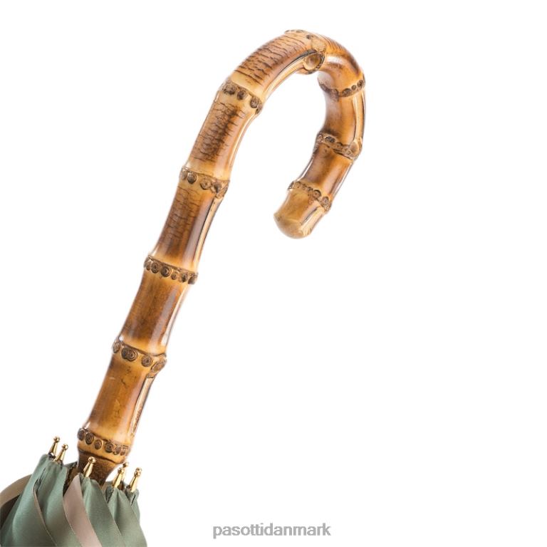 unisex PASOTTI 397 991 b - leopard paraply med vidunderligt interiør og bambus håndtag, dobbelt stof 824L2403