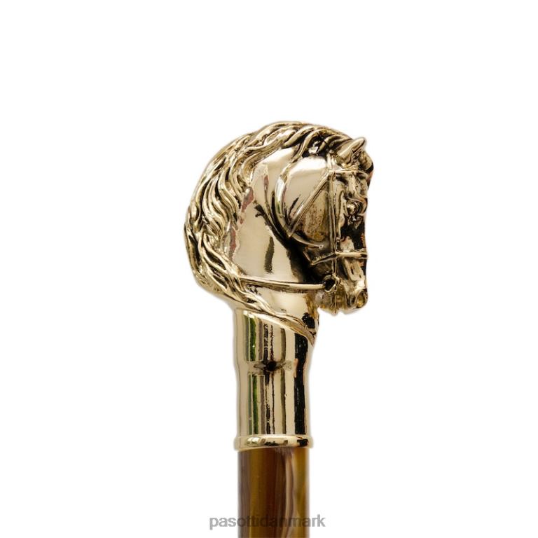 unisex PASOTTI cs w41po - guld hesteskohorn, perlebrunt skaft 824L2310